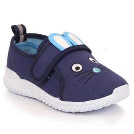 Lányok Atletico egér tépőzáras tornacipő kék 2