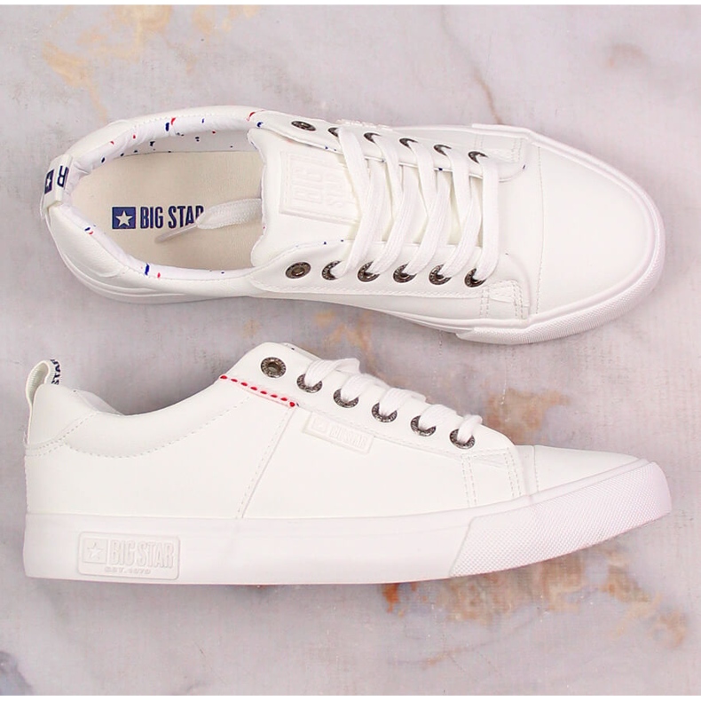 Fehér, alacsony szárú tornacipő Big Star KK274005 1