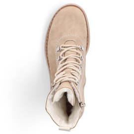 Hőszigetelt női csizma, bézs, Rieker 72643-60 1