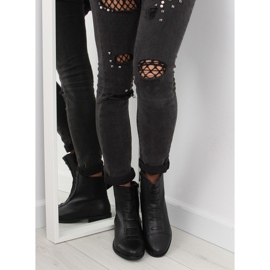 Fekete szigetelt női csizma F7091-1BLACK 1