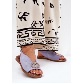 Női szandál laposkékkel ellátott öko -kék öko 2