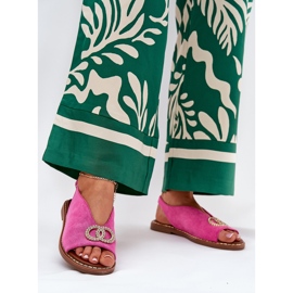 Női szandál, lapos, öko -kerekes rózsaszín 2 Női szandál, lapos, öko -kerekes rózsaszín 2