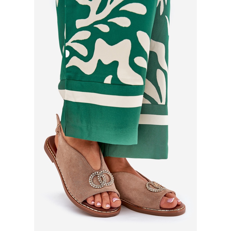 Női szandál lapos, öko -carrous öko -pad bézs 1 Női szandál lapos, öko -carrous öko -pad bézs 1