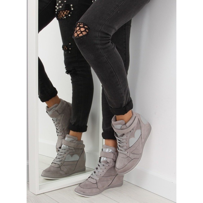 Szürke Női szürke tornacipő 1542 szürke 2