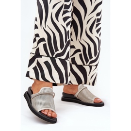 Jezzi Női ékek dekoratív ezüst hevederrel szürke 2