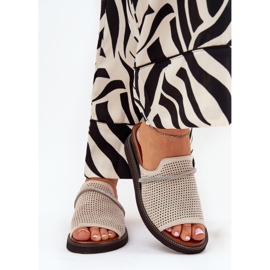 Jezzi Női ékek dekoratív bézs hevederrel 2