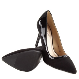 Fekete női magassarkú 1522-133 Fekete 2