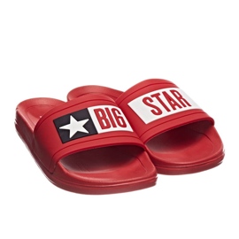 Red Big Star DD274A267 piros gumis strandpapucs 2