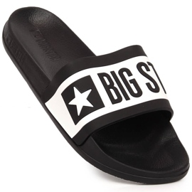Fekete sportpapucs Big Star LL274739 fehér 1