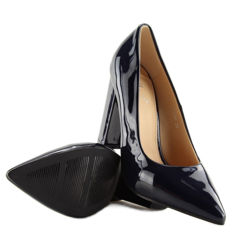 Sötétkék magassarkú FM4096 Navy 2