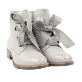 Sergio Leone 300 ezüst metál csizma szürke 4