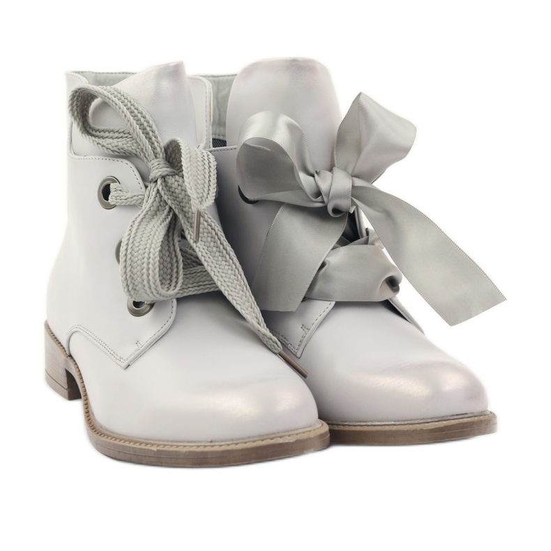 Sergio Leone 300 ezüst metál csizma szürke 4