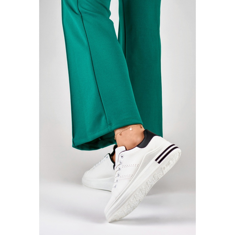 Női platform tornacipő, fehér 85-710W/B 2