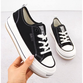 Fekete női platform tornacipő Big Star NN274204 1