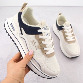 Krémes platformú sportcipő Big Star NN274A092 bézs 1