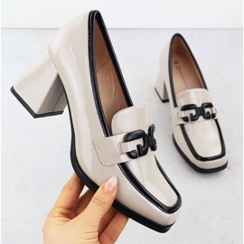 Festett női cipő a bézs potocki sz12553 postán 1