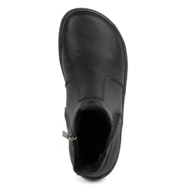 Olivier Női mezítlábas Chelsea csizma cipzárral, szigetelt 1263, fekete 1