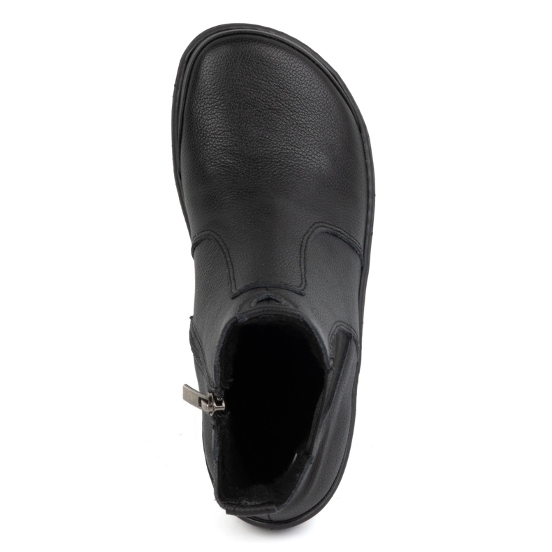 Olivier Női mezítlábas Chelsea csizma cipzárral, szigetelt 1263, fekete 1