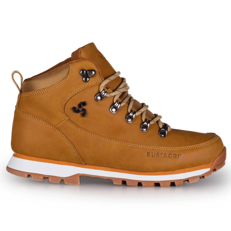 Férfi sárga bőr túracipő Outback Bustagrip 1