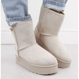 Vízálló női hócsizma mukluk beige Big Star OO274897 bézs 1