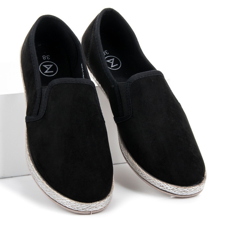 Mckeylor Velúr Espadrilles Slip On fekete 1 Mckeylor Velúr Espadrilles Slip On fekete 1