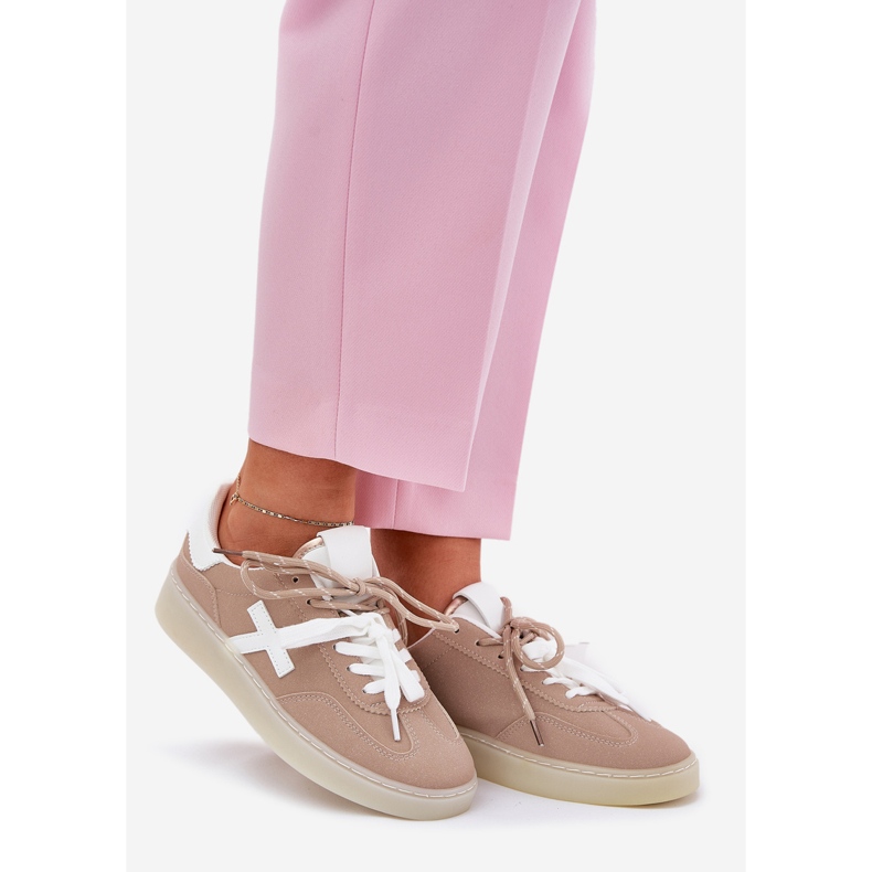 Alacsony női sportcipő bézs 1