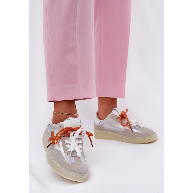 Ezüst női alacsony sportcipő 2