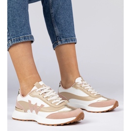 Fehér és rózsaszín női cipők leopárd tartozékkal 1 Fehér és rózsaszín női cipők leopárd tartozékkal 1