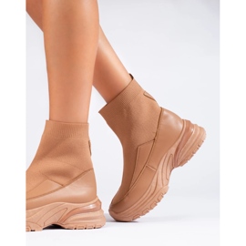 Seastar Bebújós csizma zoknival barna 2