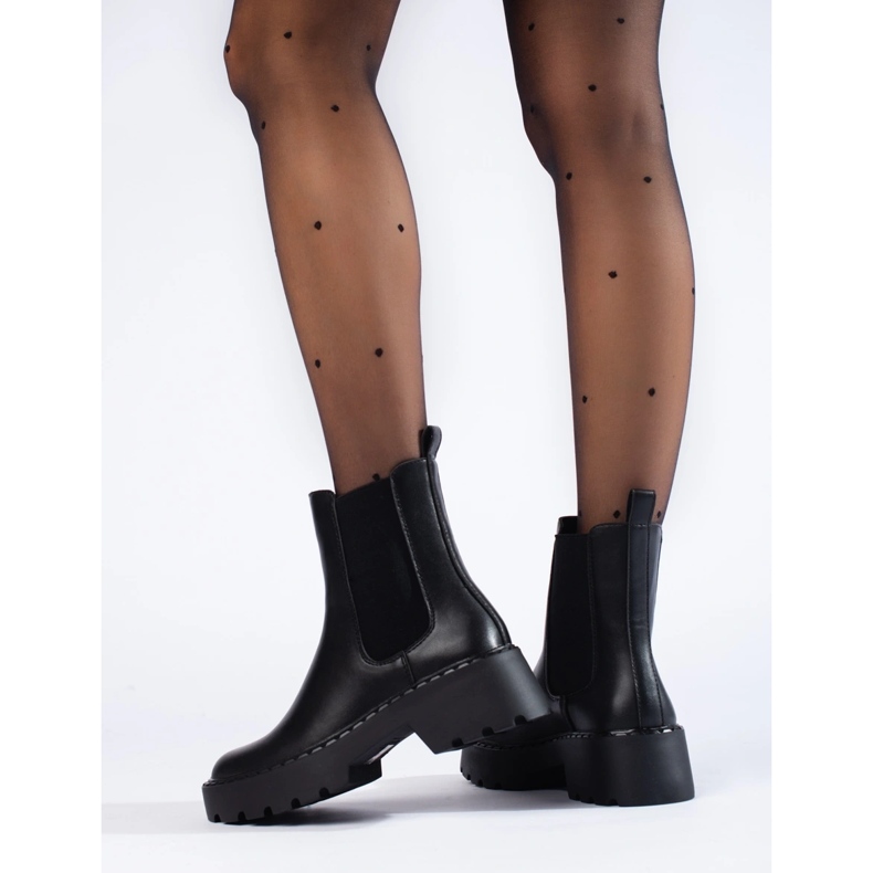 Chelsea csizma a Sergio Leone platformon fekete 2