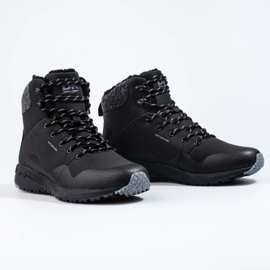 Férfi magas trekking cipő Dk, szigetelt fekete 1