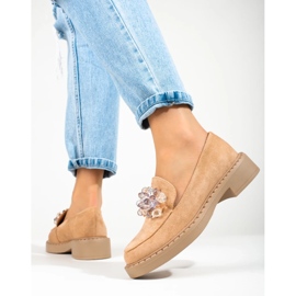 W. Potocki Női bézs velúr naplopók a Potockitól 2