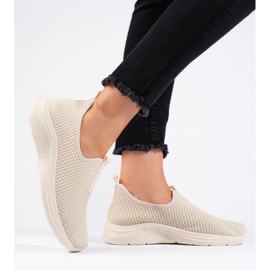 Bézs textil sportcipő 2