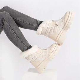 Seastar Bézs színű női hócsizma szőrmével az emelvényen 2 Seastar Bézs színű női hócsizma szőrmével az emelvényen 2