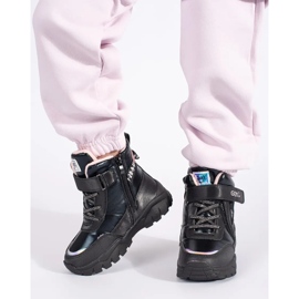 Fekete lány cipő vastag talppal 2