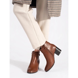 Barna bőr női bokacsizma Sergio Leone-tól 1