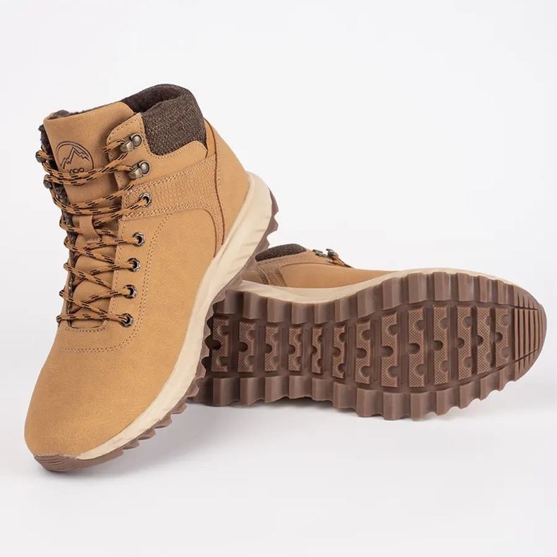 Vico Barna, hőszigetelt téli férfi csizma bézs 2