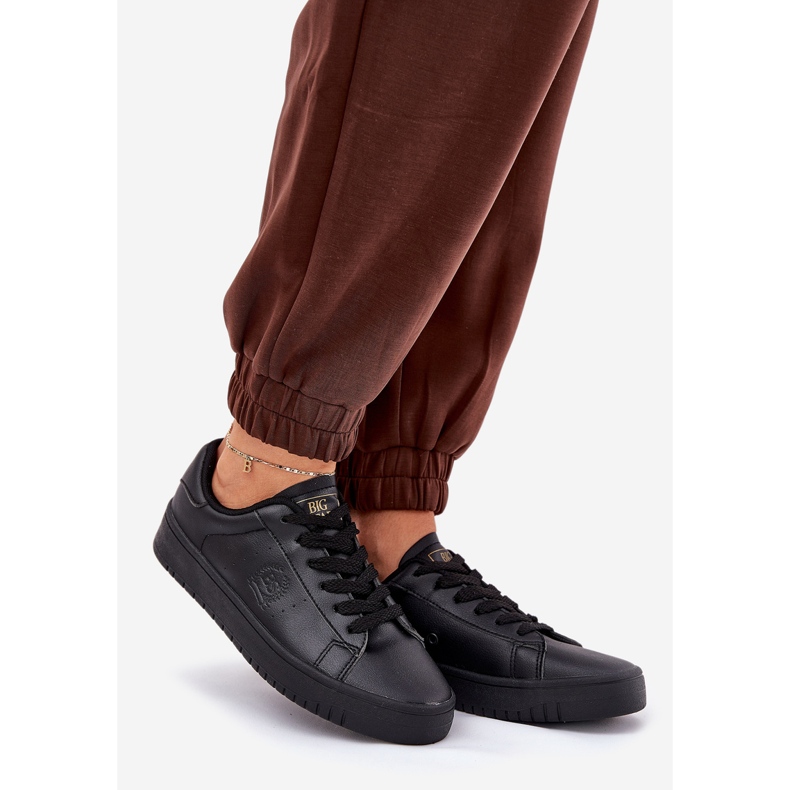 Alacsony női cipők öko bőrrel Big Star NN274576 fekete 1