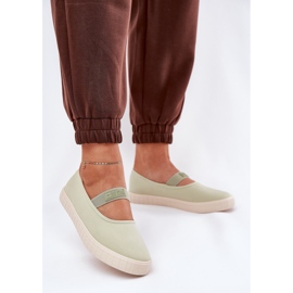 Női Big Star NN274604 Világos zöld cipők 2