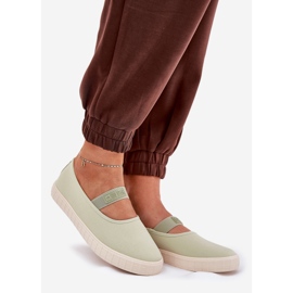 Női Big Star NN274604 Világos zöld cipők 1