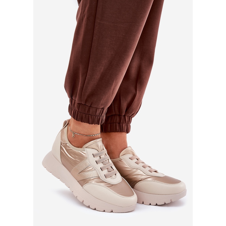 Vinceza Női sportcipő a Vincez platformon 58510 Zlotys aranysárga 1