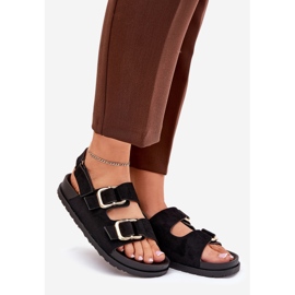 Női szandál fekete bilincsekkel 1