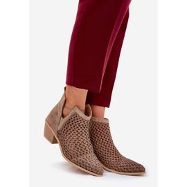 Nyílt a nők magas sarkú cipője kivágásokkal és khaki zsinórral bézs 1 Nyílt a nők magas sarkú cipője kivágásokkal és khaki zsinórral bézs 1