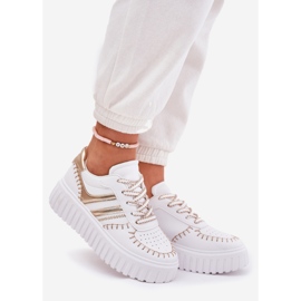 Női cipők az aranyplatformon aranysárga 1