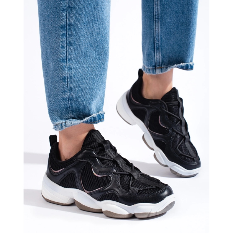 Kylie Stílusos fekete cipők 1