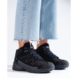 Sport trekking női cipő magas DK fekete felsőrésszel 1