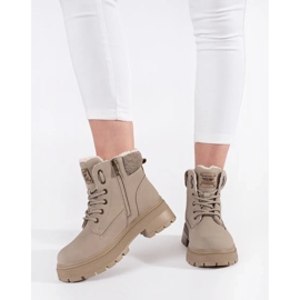 Goodin Bézs színű hőszigetelt női csizma 2