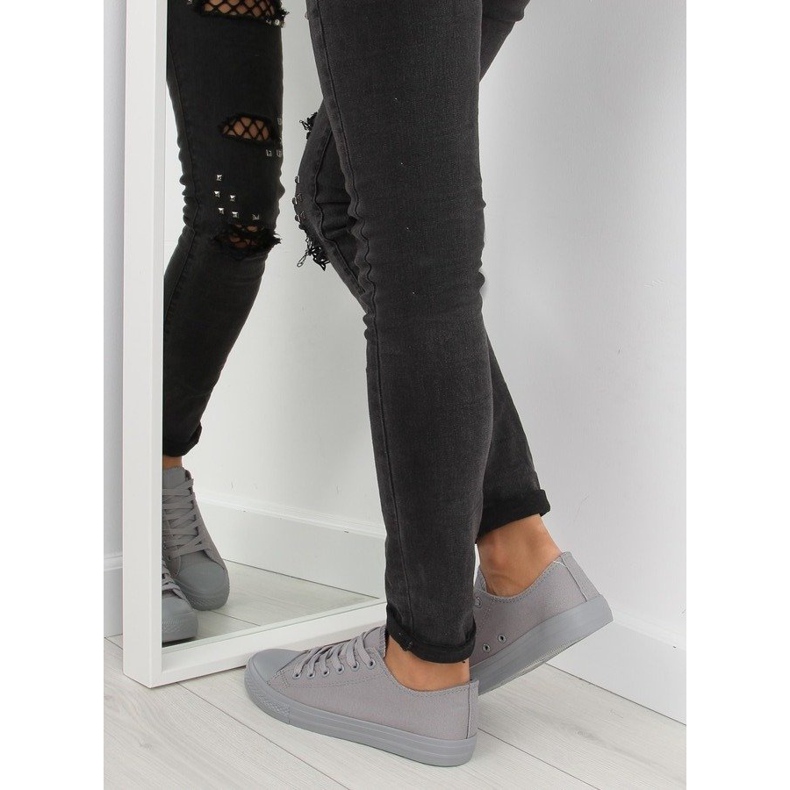 Szürke női egyszínű szürke NB176 szürke tornacipő 2