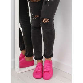 Női egyszínű fukszia fukszia tornacipő rózsaszín 2