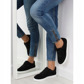 Fekete velúr női tornacipő NB172 Fekete fehér 1